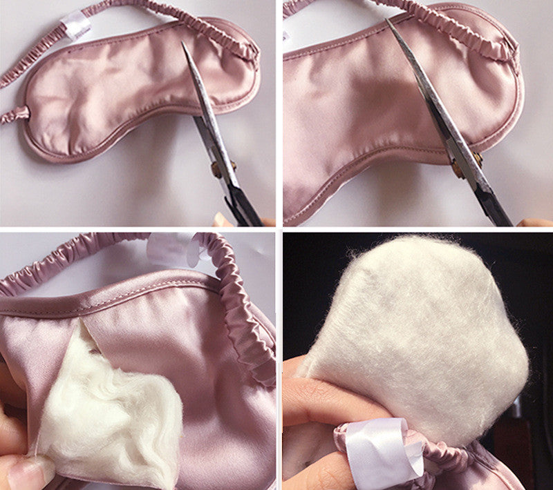 100 Silk Eye Mask Shading Embroidery Double-sided