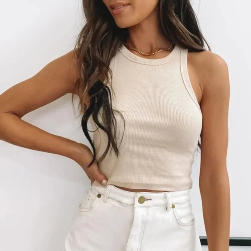 AZURE CHIC OFF SHOULDER CROP TOP