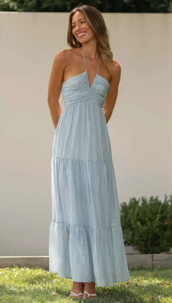 FLORAL BOHO SLEEVELESS MAXI DRESS