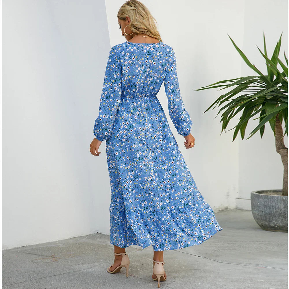 SPRING SUMMER BOHEMIAN WOMEN MAXI DRESS
