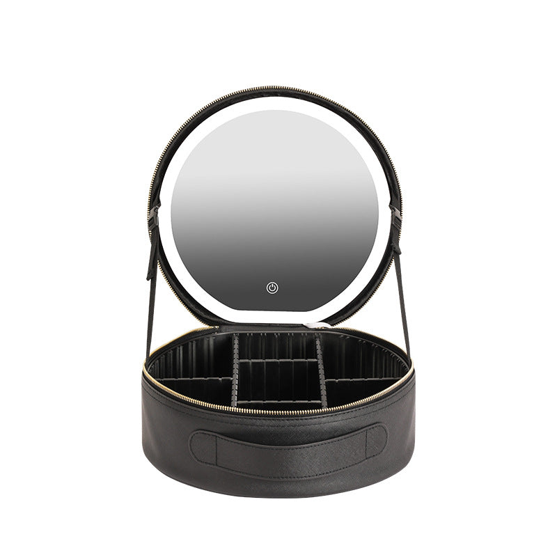 Round Nice LED Makeup Bag